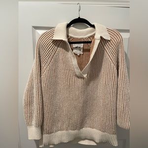 Oversized collated sweater